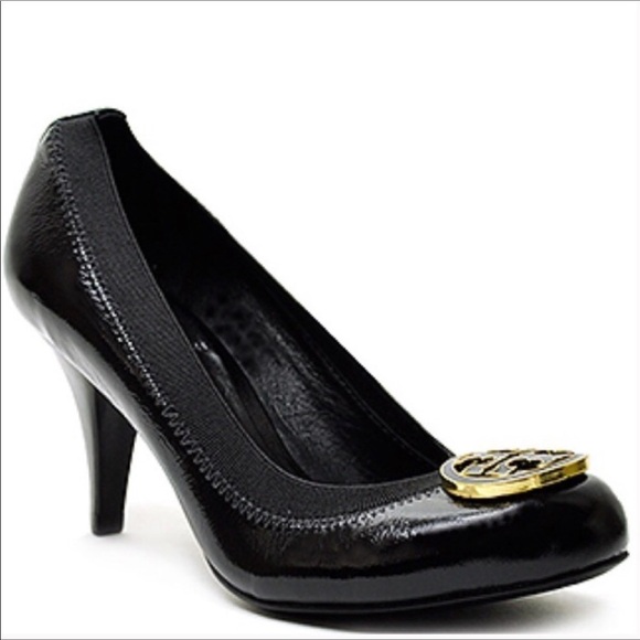 Tory Burch Shoes - Tory Burch Caroline Black Patent Leather Pumps